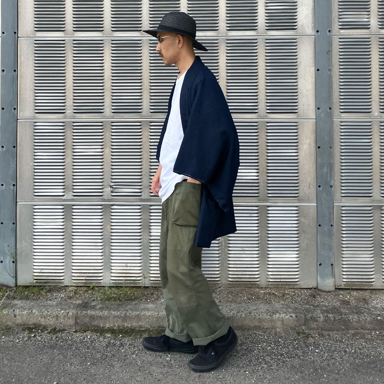Men’s Haori with Eagle Motif – Japan Vintage Outerwear