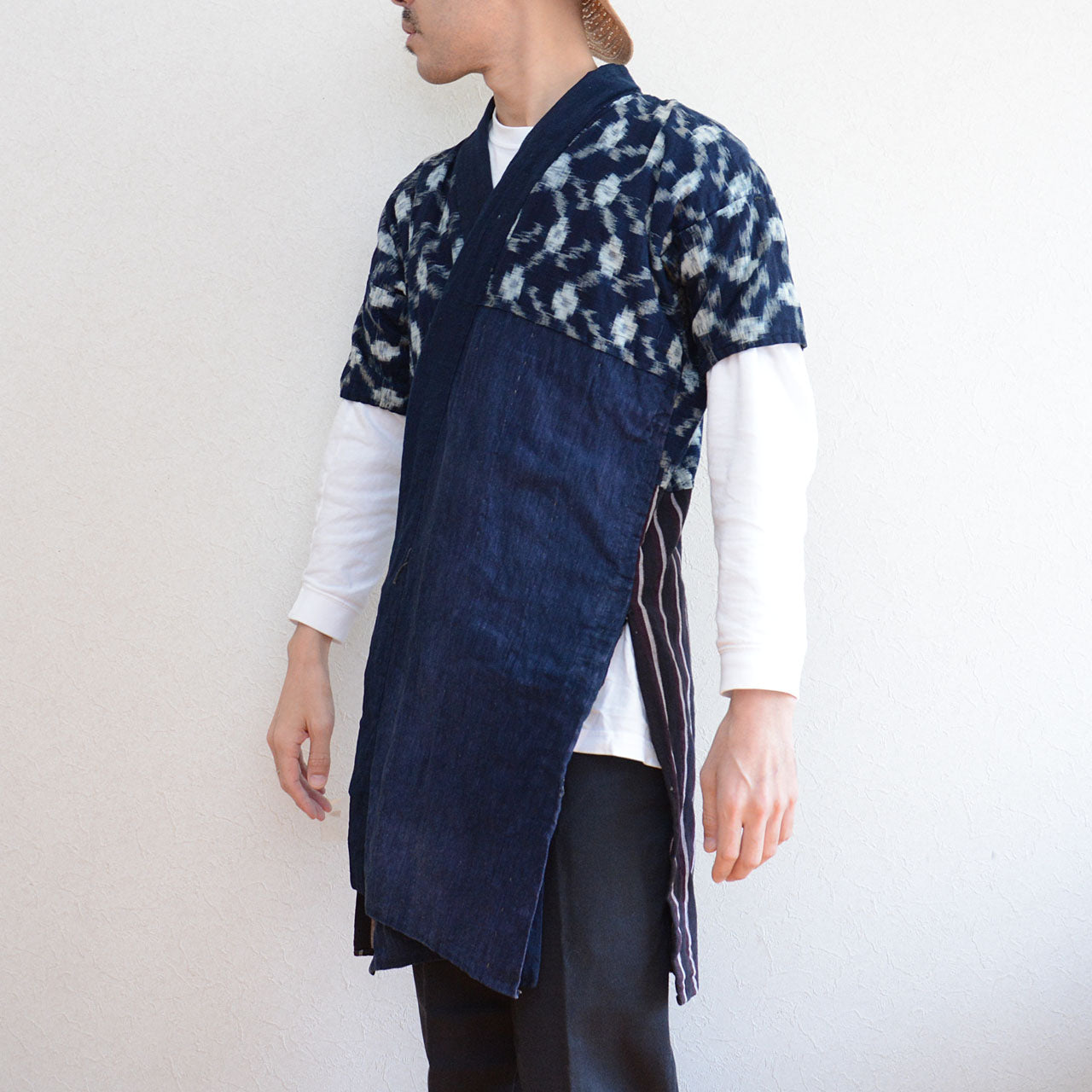 Vintage Japanese indigo cotton garment reflecting timeless rural aesthetics.