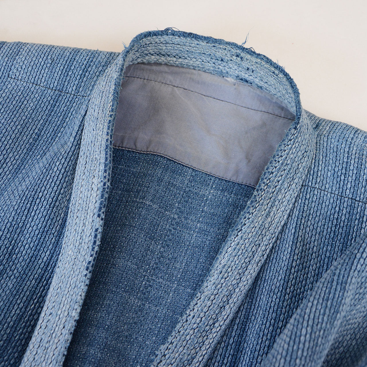 One-of-a-kind Japan vintage indigo jacket with visible aging