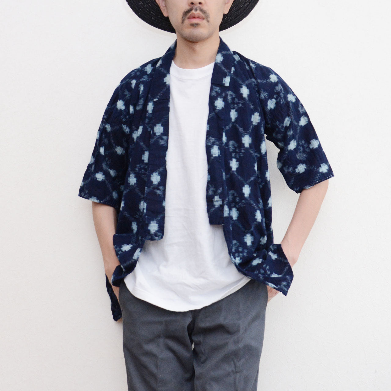 Mid-century Japanese farmer noragi, casual modern wear