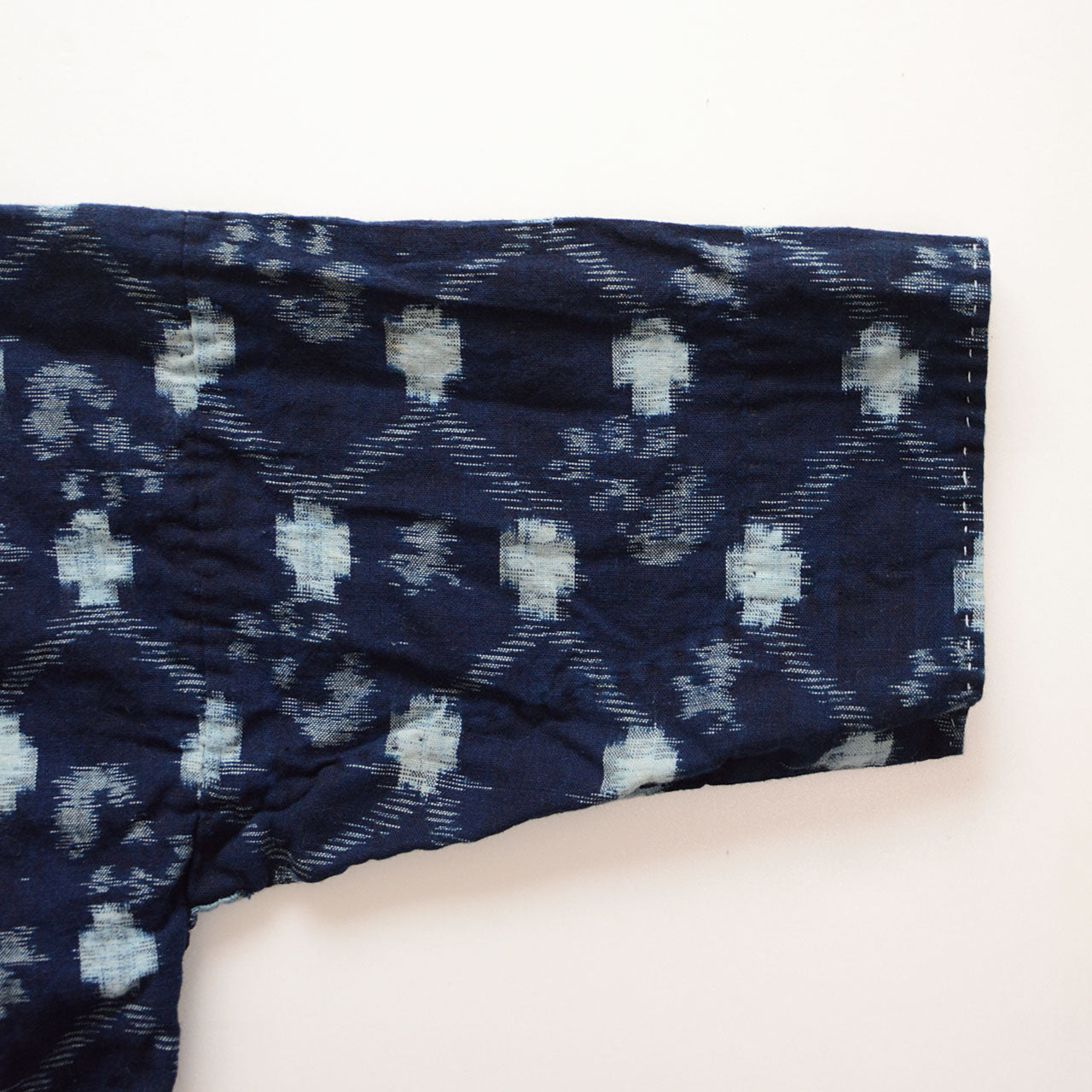 Soft worn-in indigo fabric noragi jacket, mid-Showa vintage