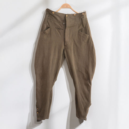 Vintage 1940s Japanese military jodhpurs with cinch back