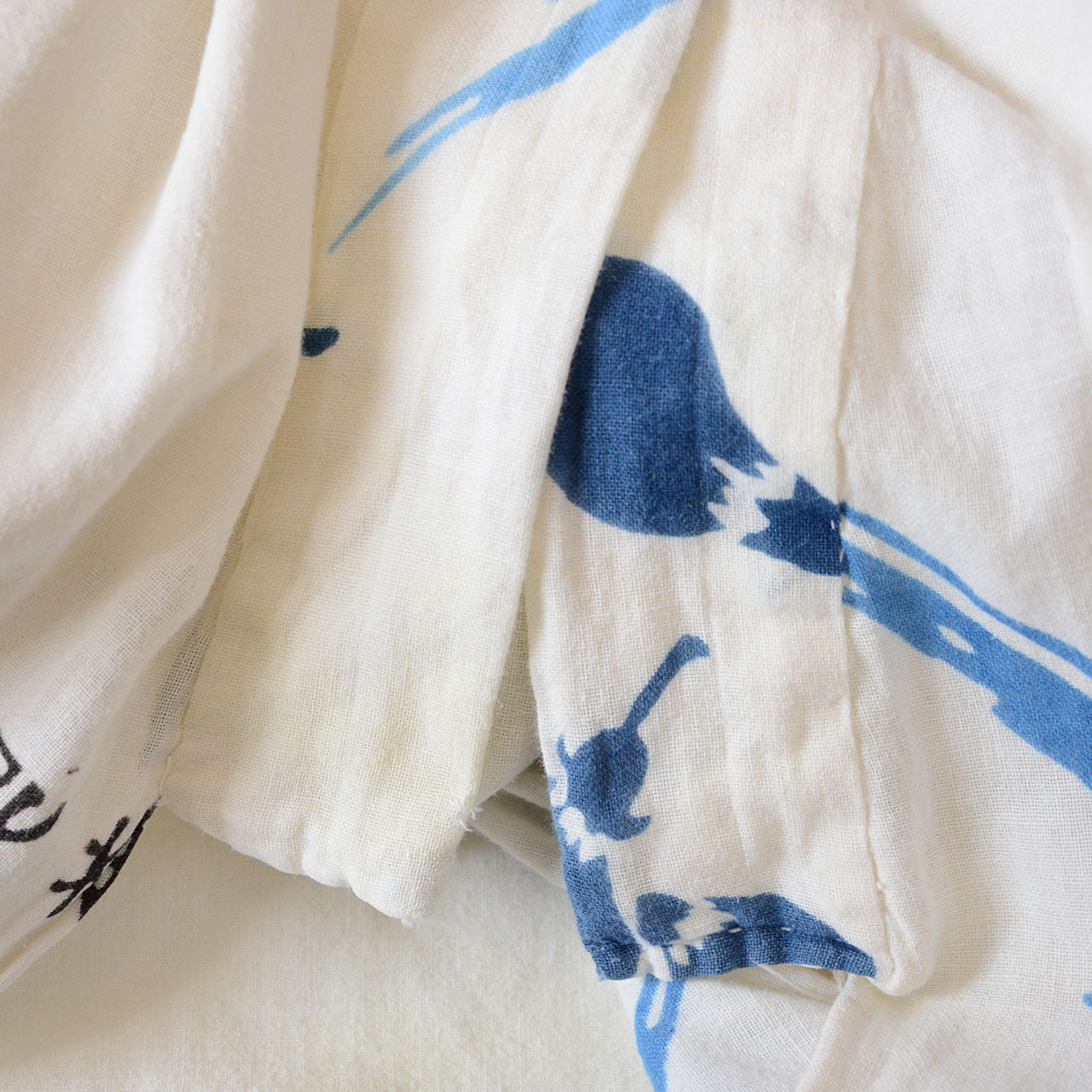 Patchwork fabric art kimono for display or wearable fashion