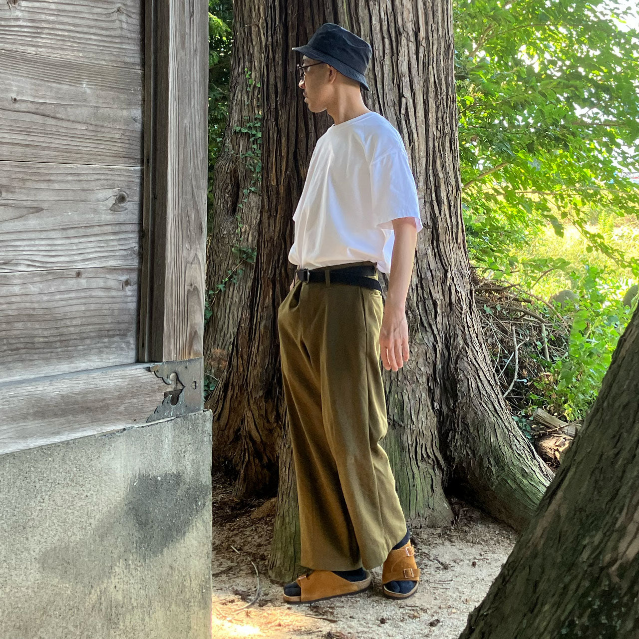 Straight fit wool trousers from postwar Japan, timeless fashion item