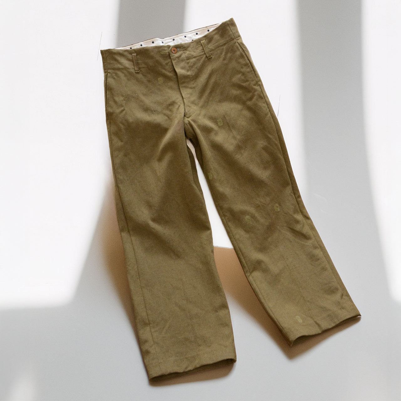 Collectible Japanese vintage trousers, 1940s-1950s, tailored style