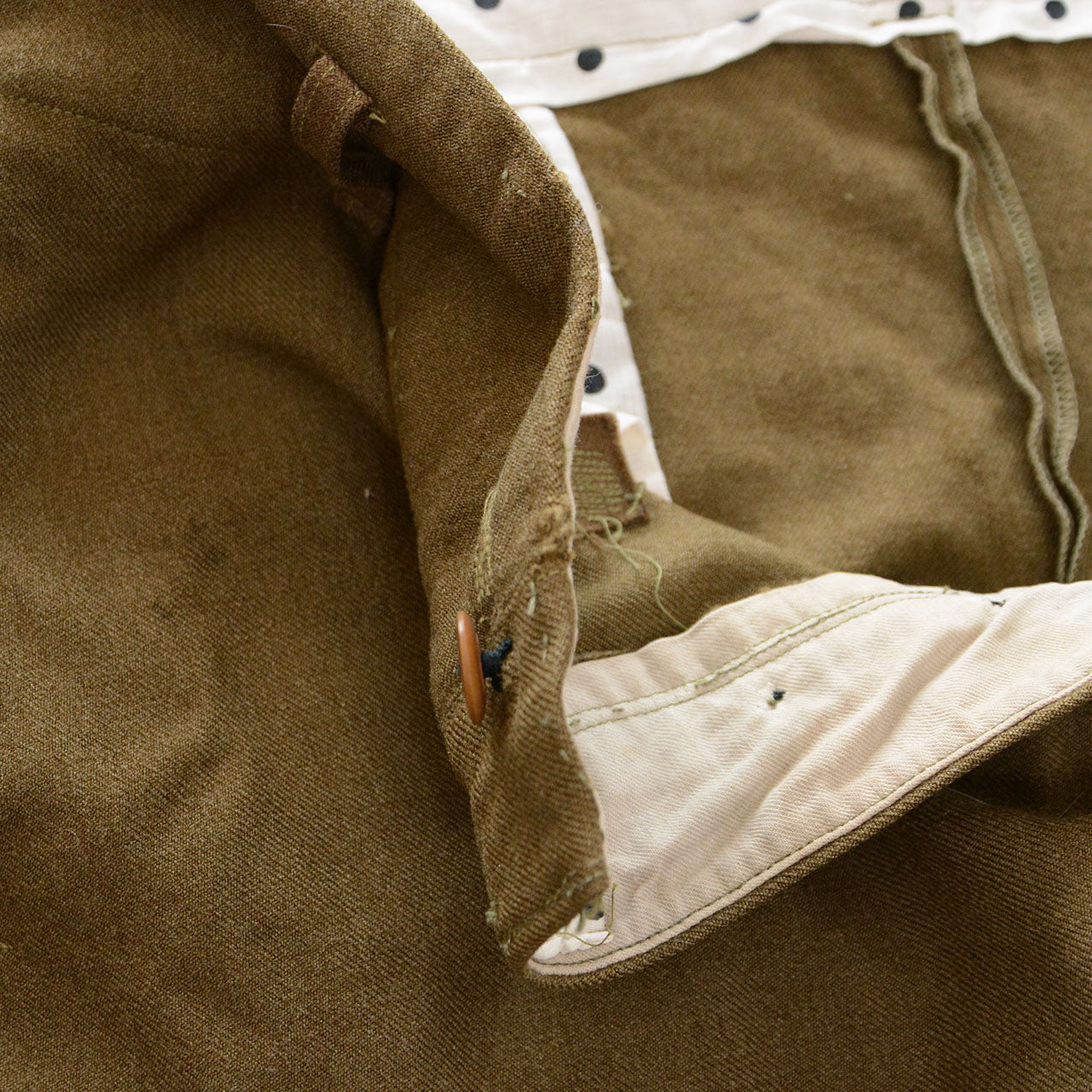 Straight fit wool workwear pants from 1940s Japan, collectible vintage item