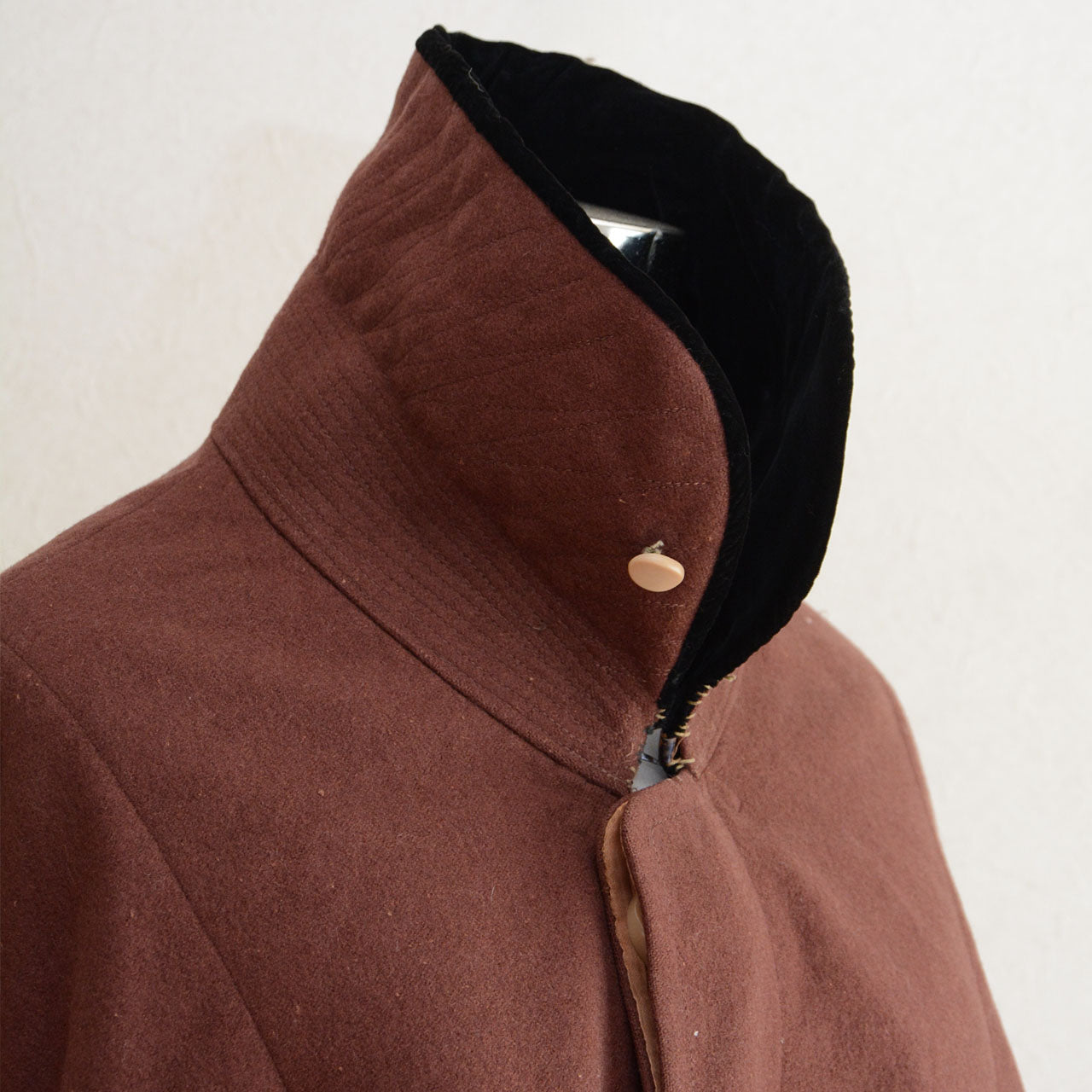 Antique Japanese wool outerwear crafted during the mid-Showa period