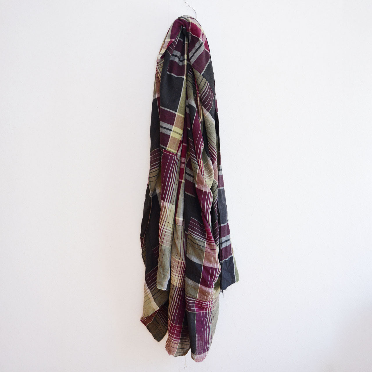 One-of-a-kind Japanese vintage cotton fabric with timeworn texture and history