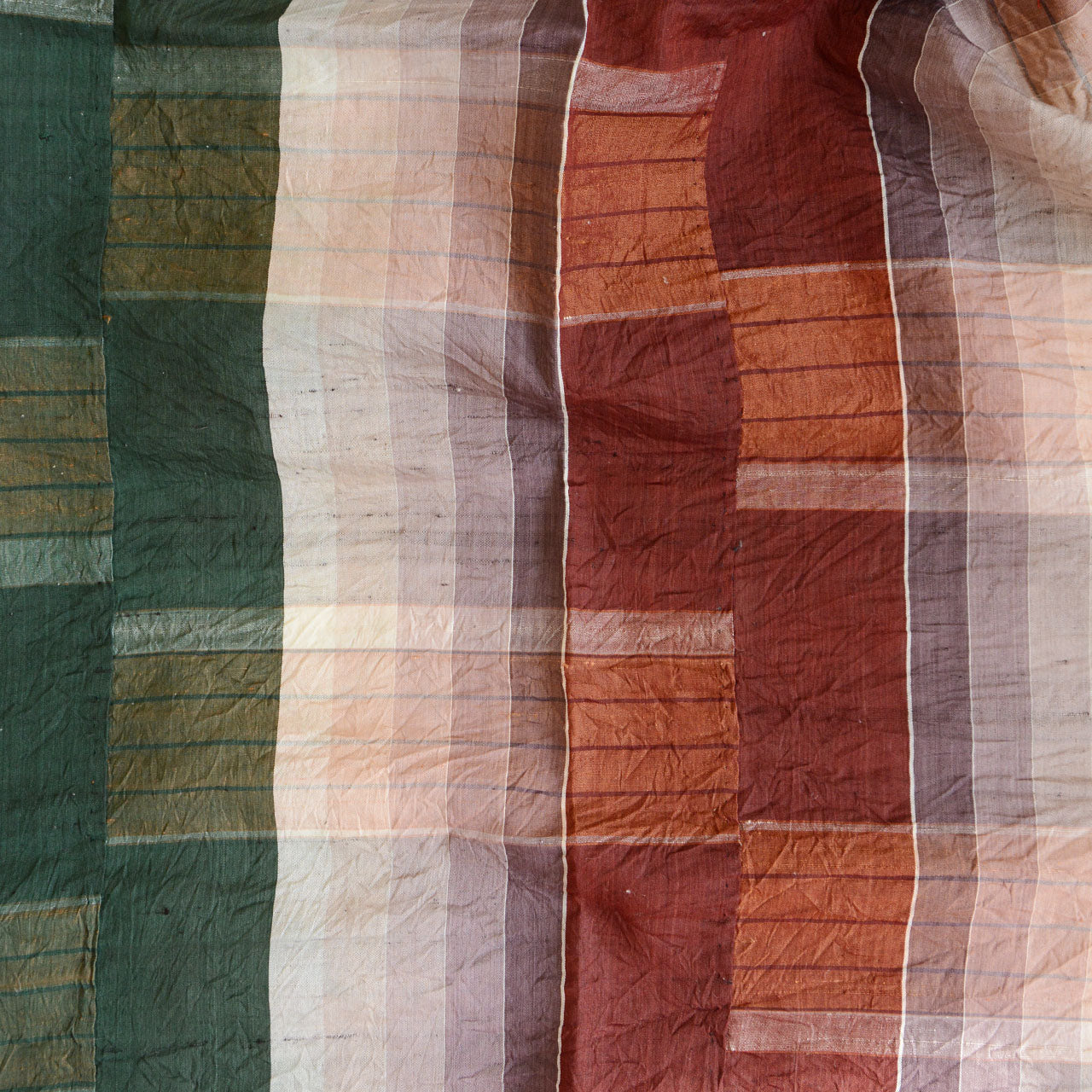 Rare Japanese original fabric showing decades of daily life history