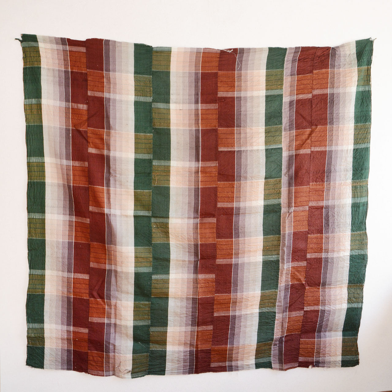 Antique Japanese cotton textile used as futon cover, 1920–30s