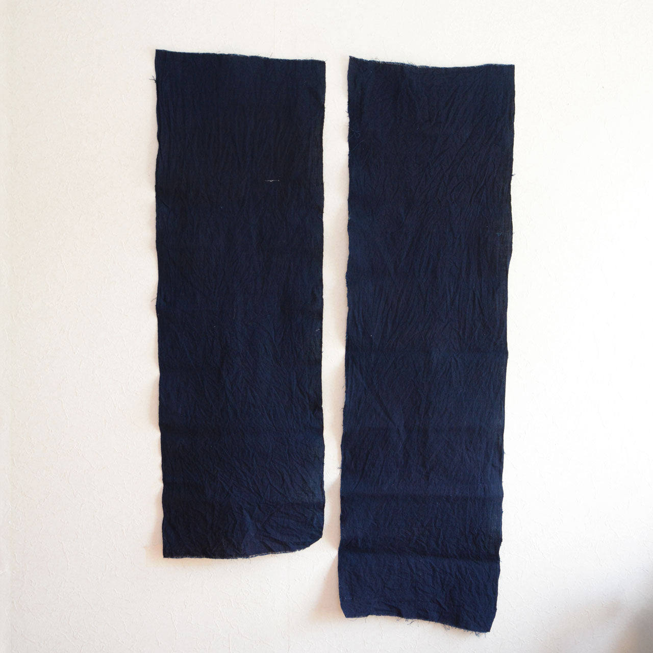 Vintage indigo cotton textiles showcasing natural aging and traditional Japanese aesthetics