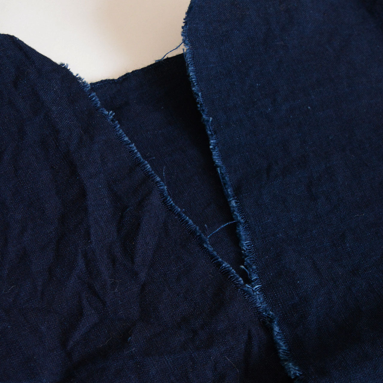 Japanese indigo fabric pieces ideal for sewing, patchwork, and interior styling