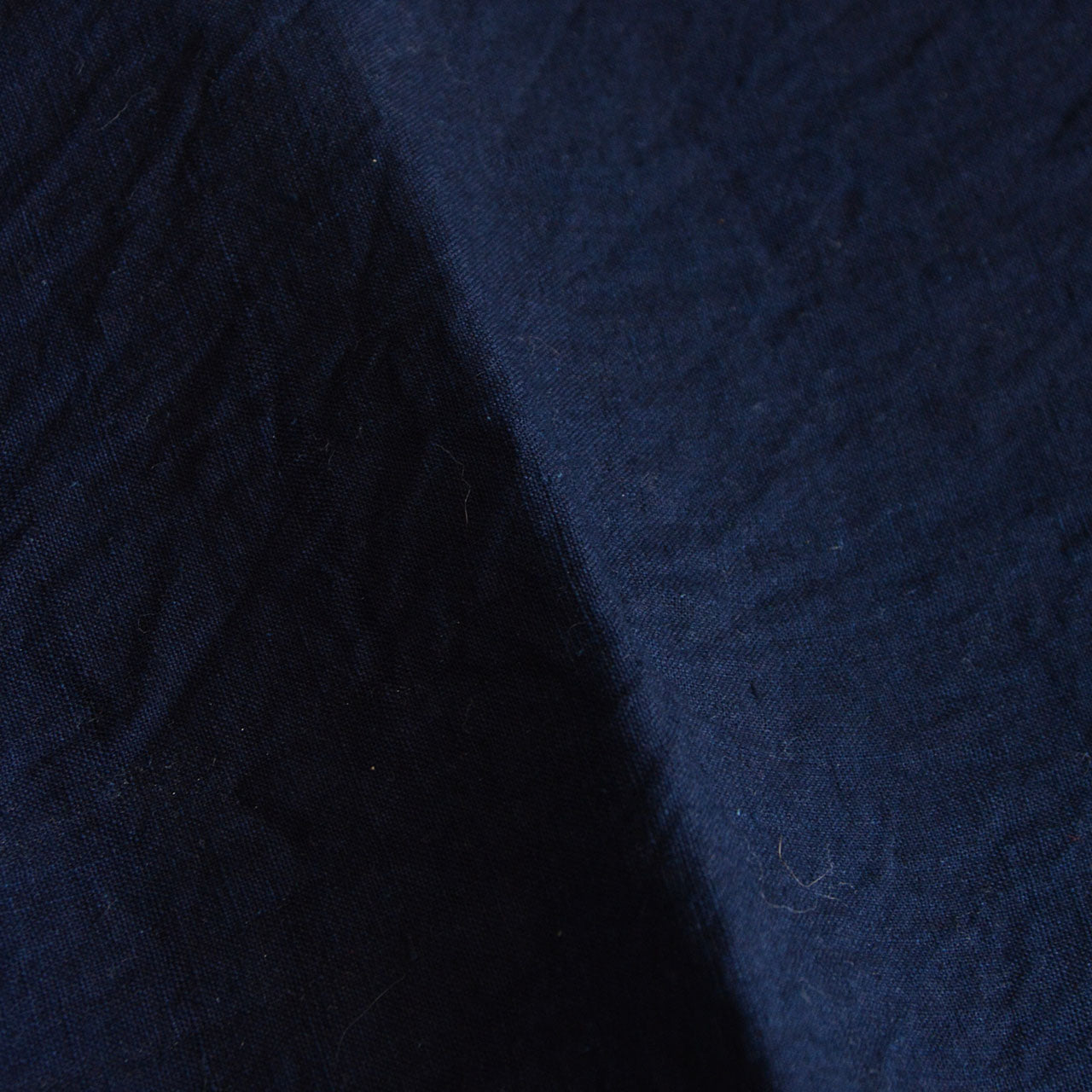 Traditional Japanese indigo cloth with a soft, timeworn texture