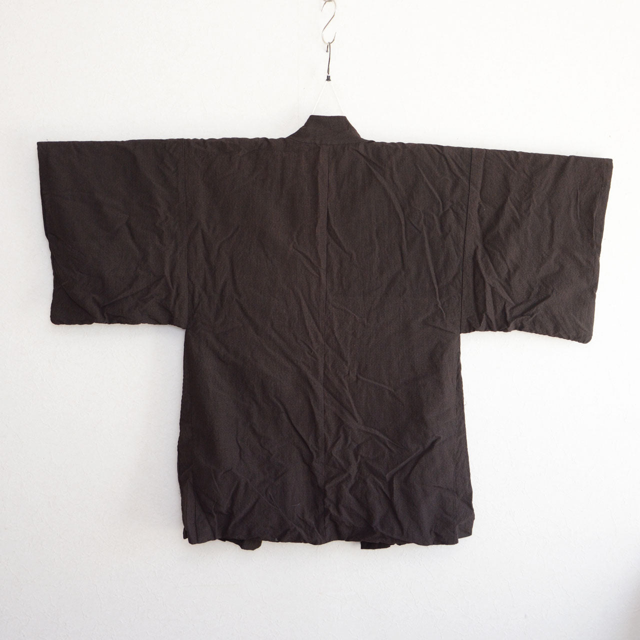 Semi-long traditional haori styled as modern jacket