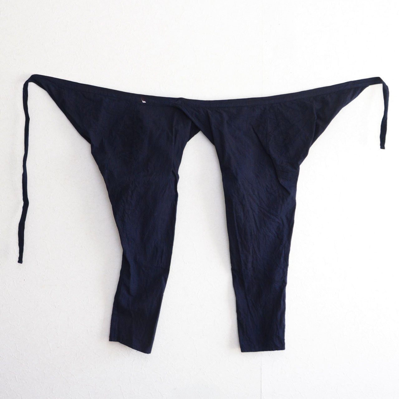 Mid-Showa period indigo dyed cotton momohiki traditional Japanese workwear pants
