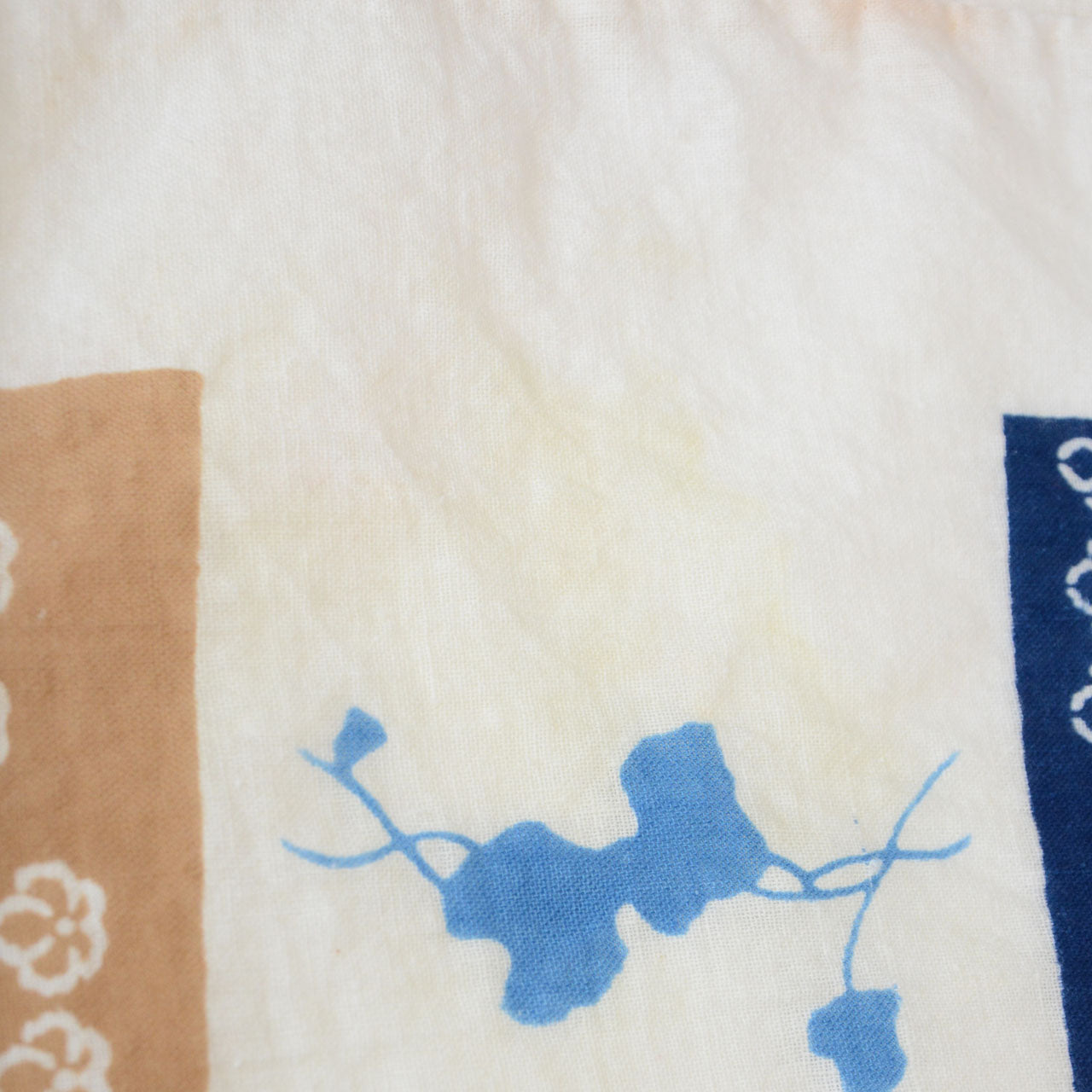 Vintage patchwork cloth ideal for upcycled handmade projects