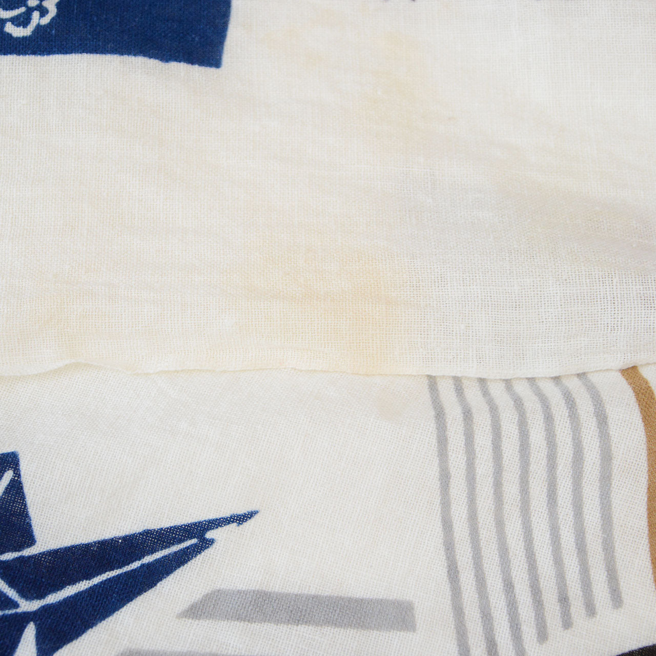 Japanese art textile showing traditional hand-stitching