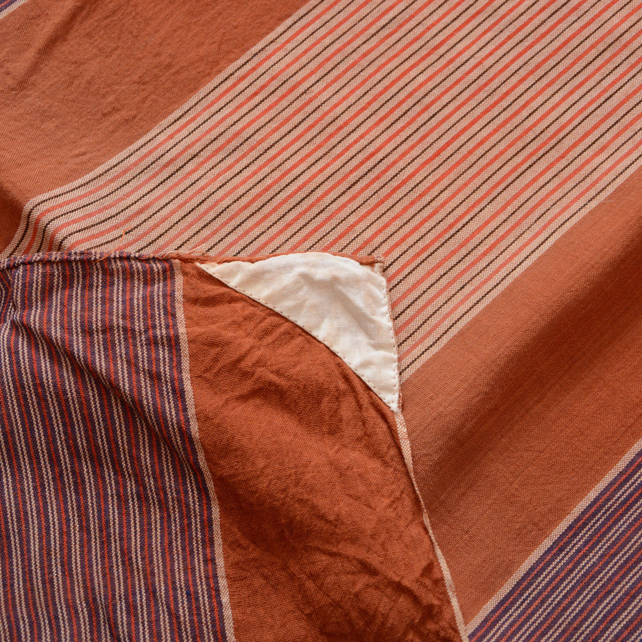 Striped Japanese furoshiki for home decor and interior use