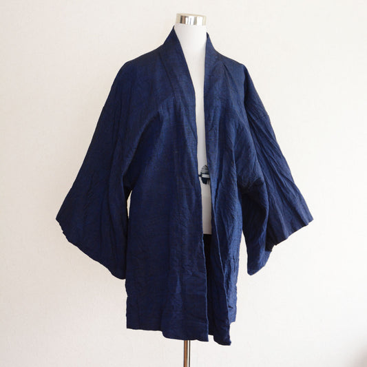 Japanese vintage men’s haori jacket from the 1970s–1980s featuring traditional craftsmanship