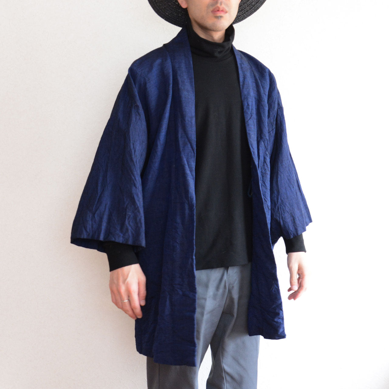 Men’s Japanese haori jacket blending traditional aesthetics with contemporary styling