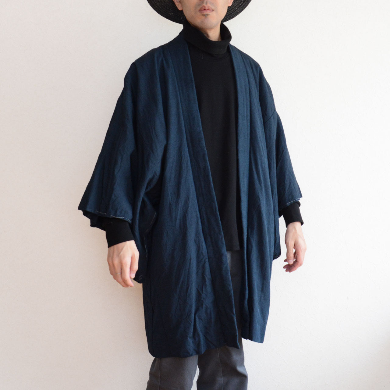 A vintage haori jacket from Japan with dragon motif textile