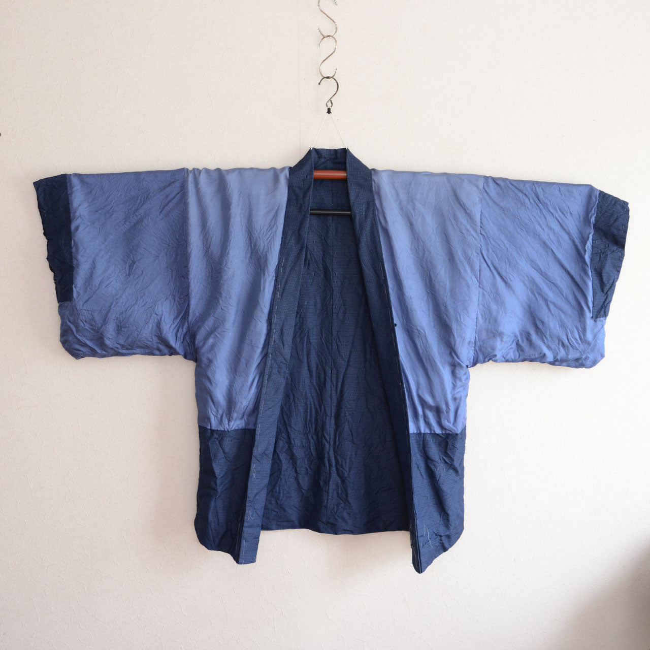 Japanese vintage haori jacket featuring tiger motif interior