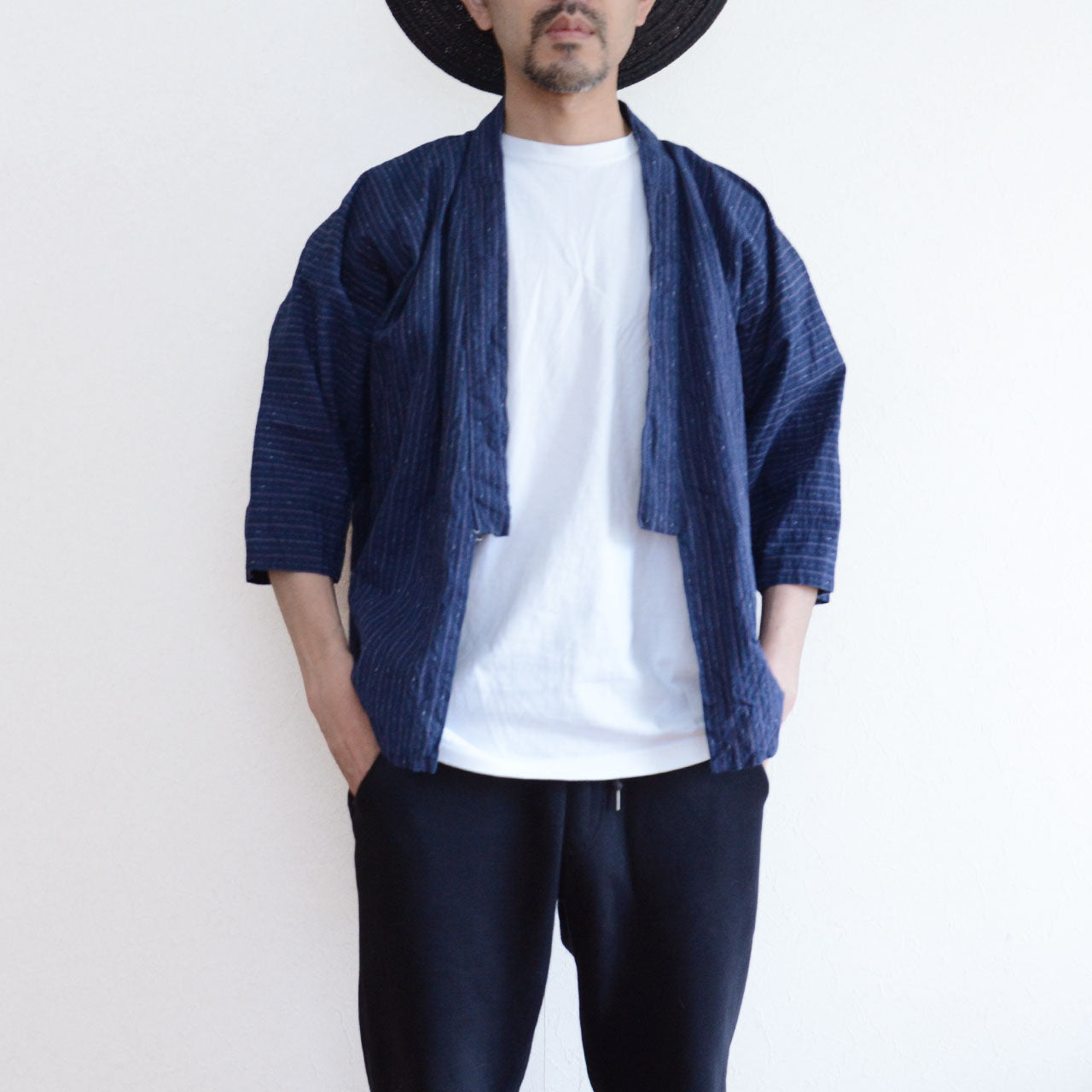 Rare mid-Showa Japanese jacket with soft aged cotton fabric.
