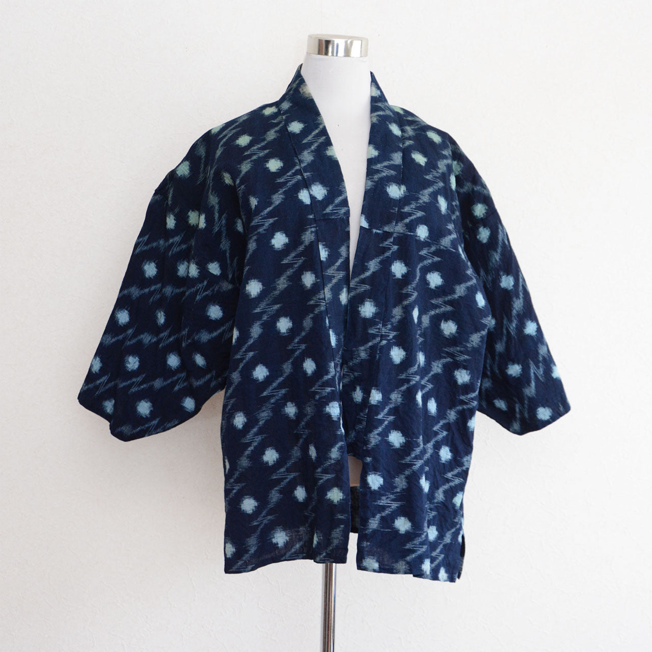 Japan vintage noragi indigo kasuri cotton textile