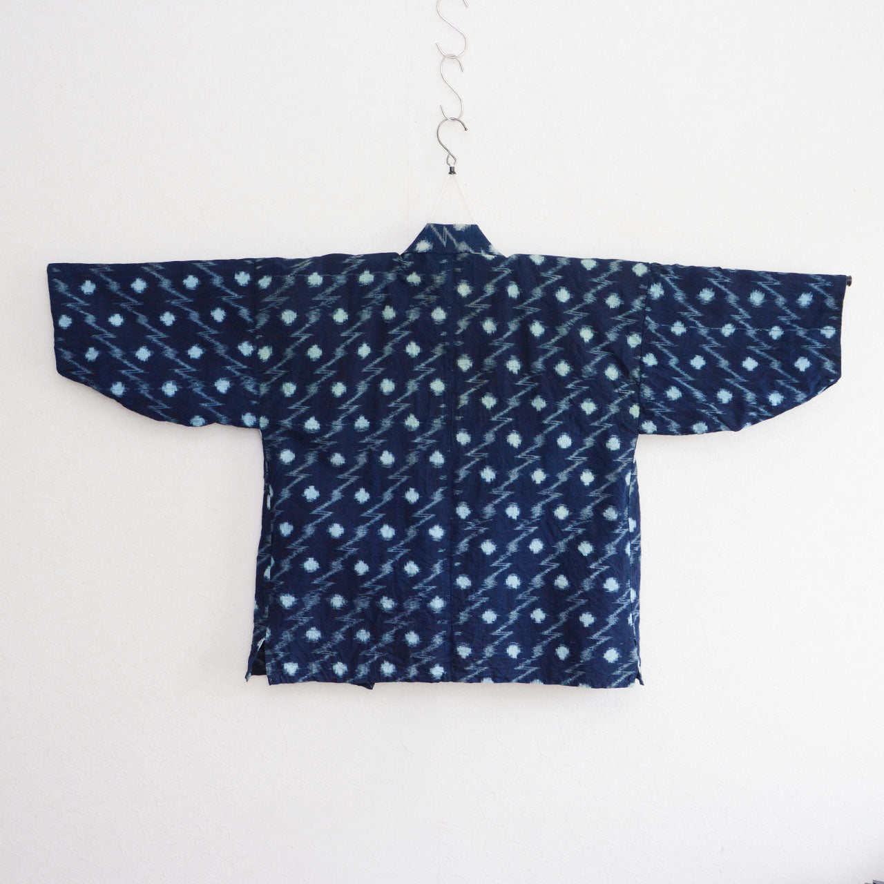 Japan vintage noragi indigo kasuri cotton fabric