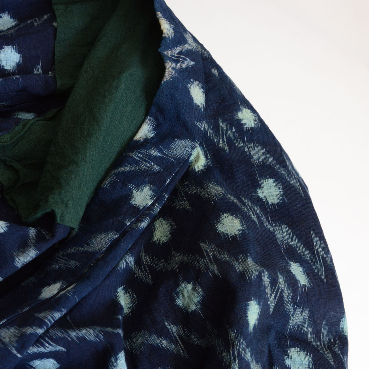 Japan vintage noragi indigo kasuri cotton cloth