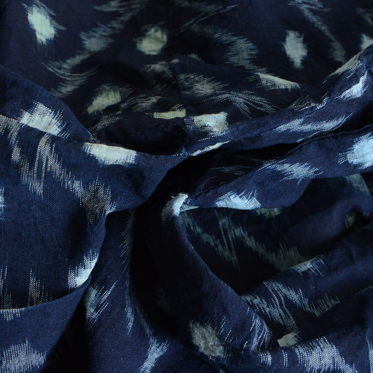 Japanese vintage noragi indigo kasuri cotton cloth