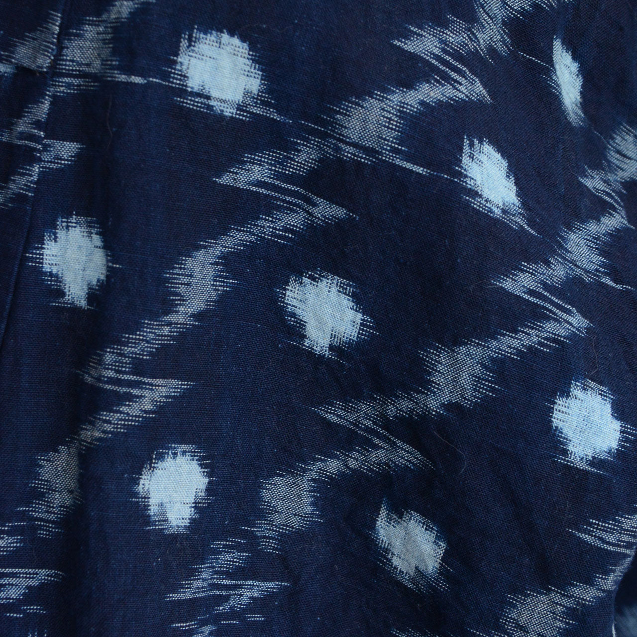 Japan vintage indigo kasuri cotton noragi fabric