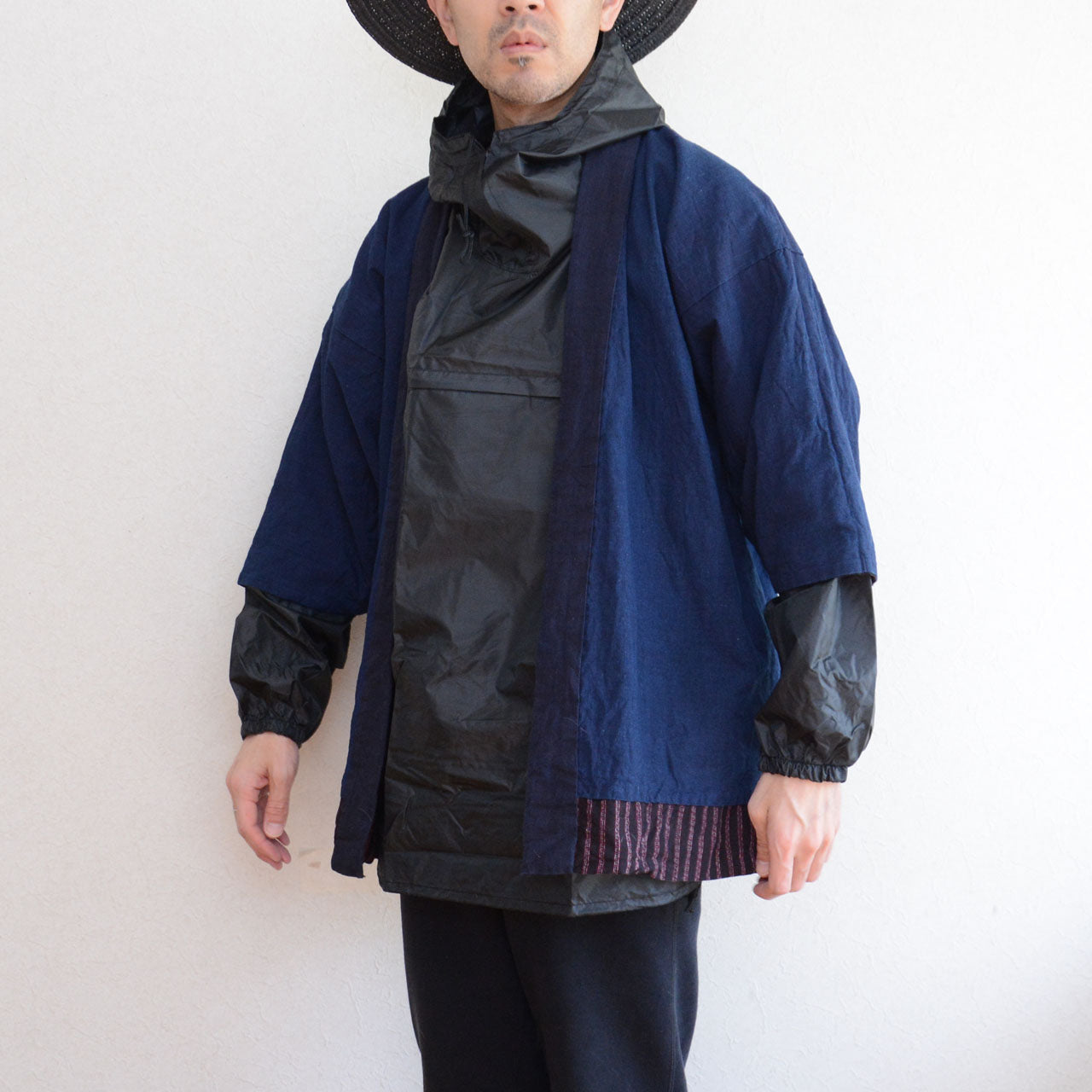 A Japanese garment representing non-industrial, handmade clothing culture.