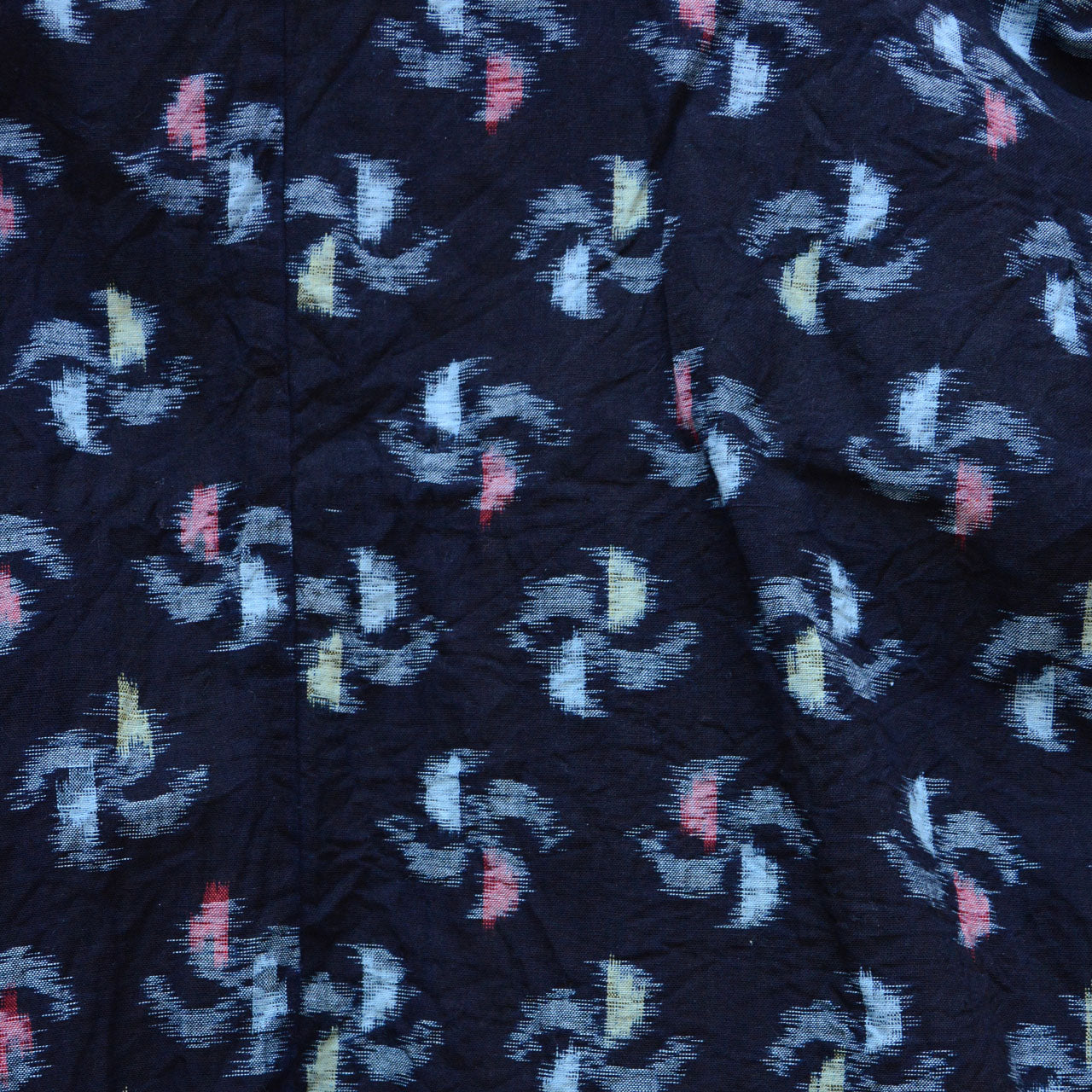 Vintage Japanese noragi, indigo kasuri cotton, antique remake material