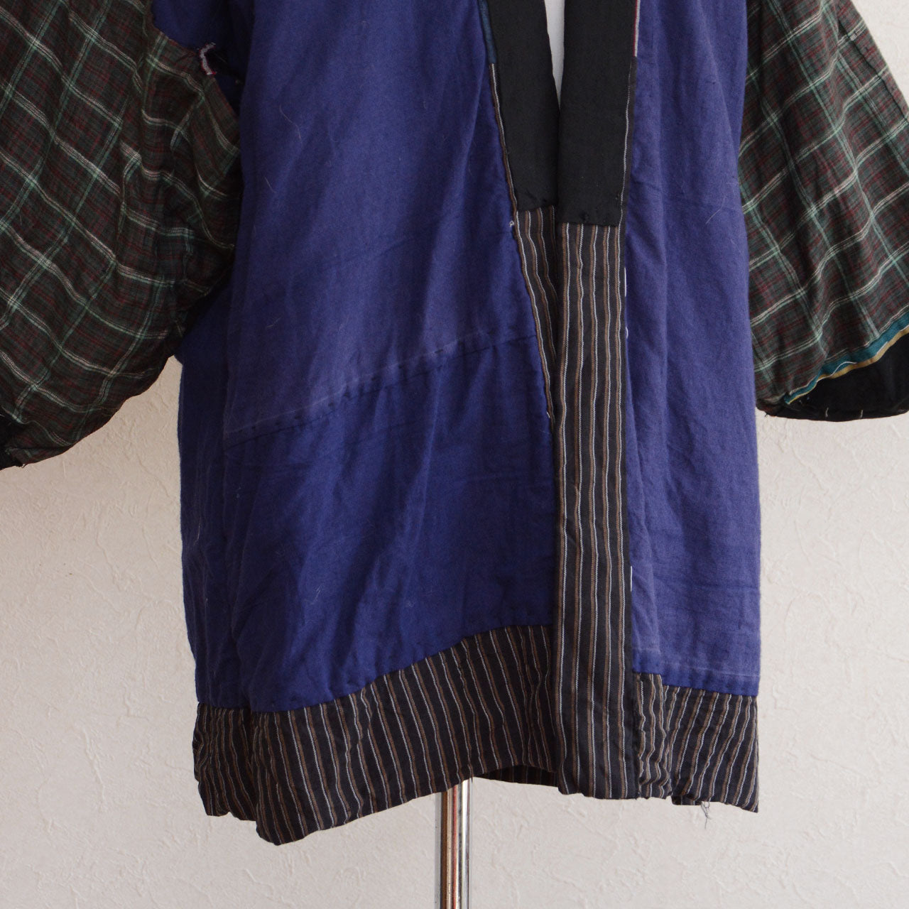 Vintage Japanese noragi using multiple cotton textiles