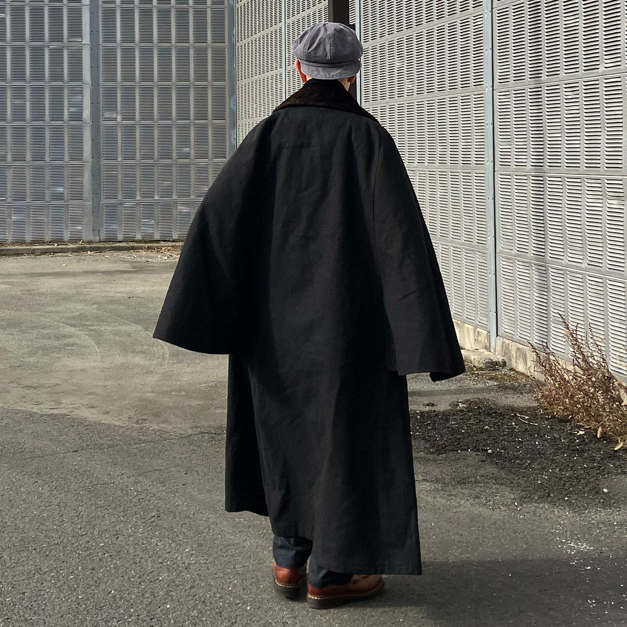 Historical Japanese cape coat with strong visual presence and refined craftsmanship