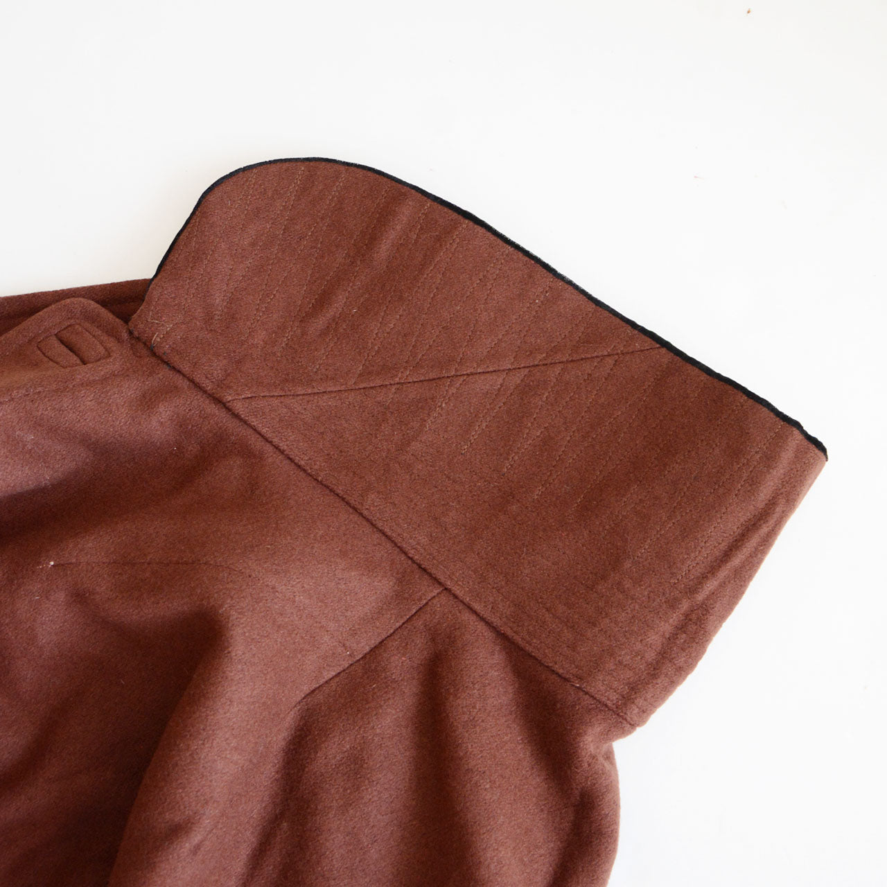 Japanese vintage cape with soft wool texture and classic mid 20th century atmosphere