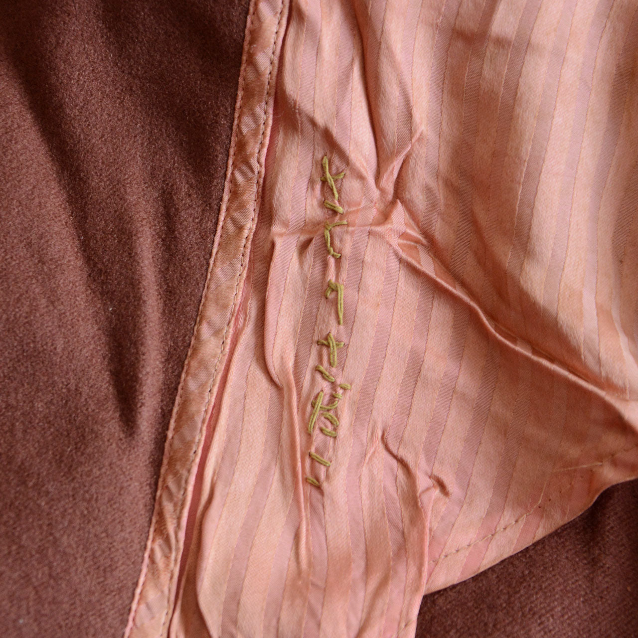 Taisho Romantic inspired Japanese vintage mantle with a soft drape and understated historical presence