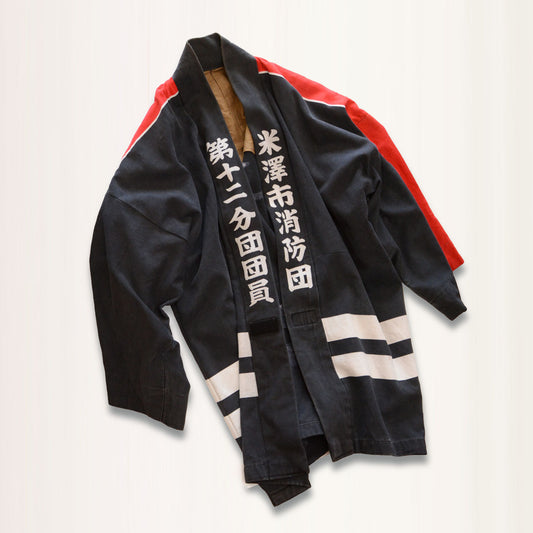 Japanese-made Firefighter Jacket in vintage cotton fabric
