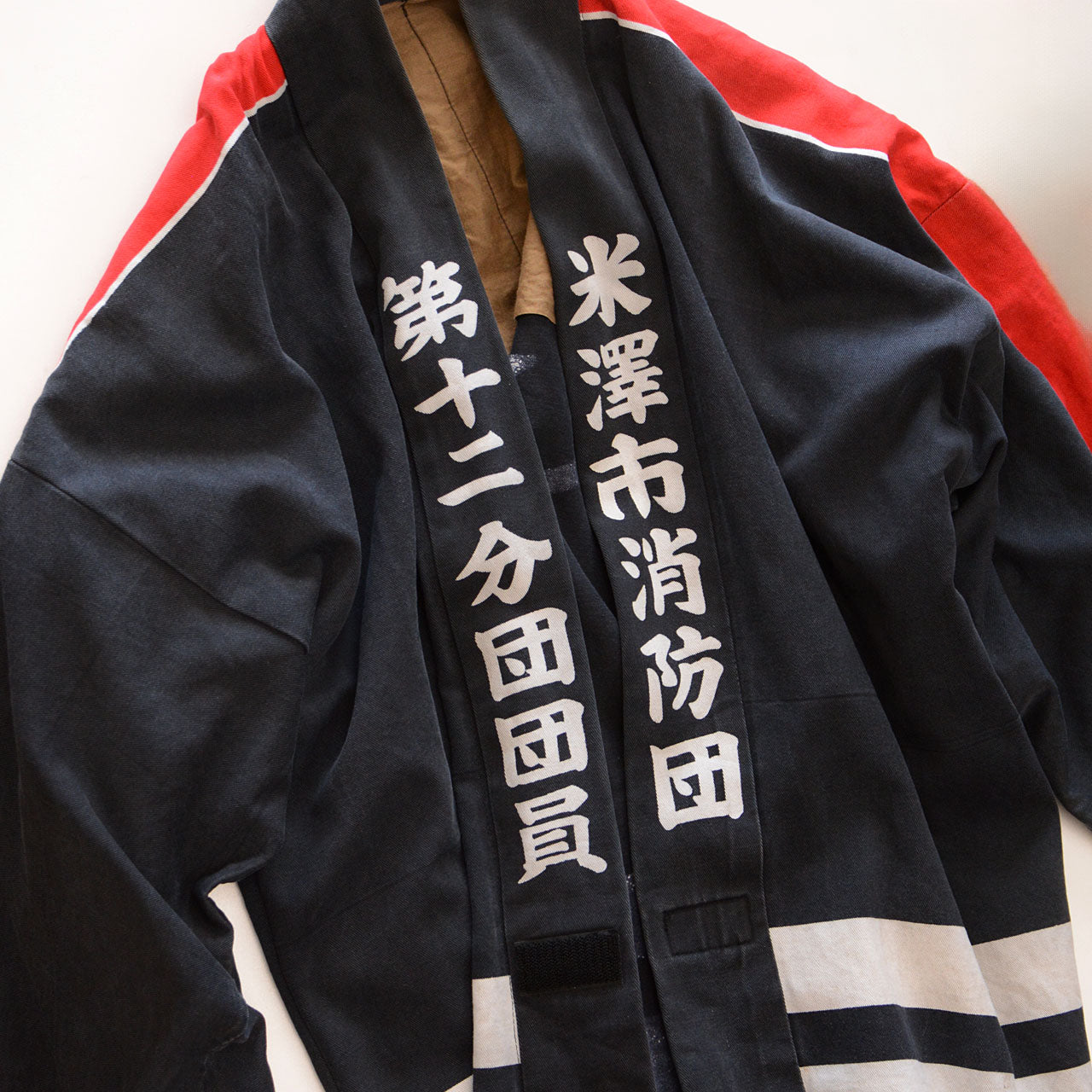 Firefighter jacket men’s fashion item with upcycled cotton
