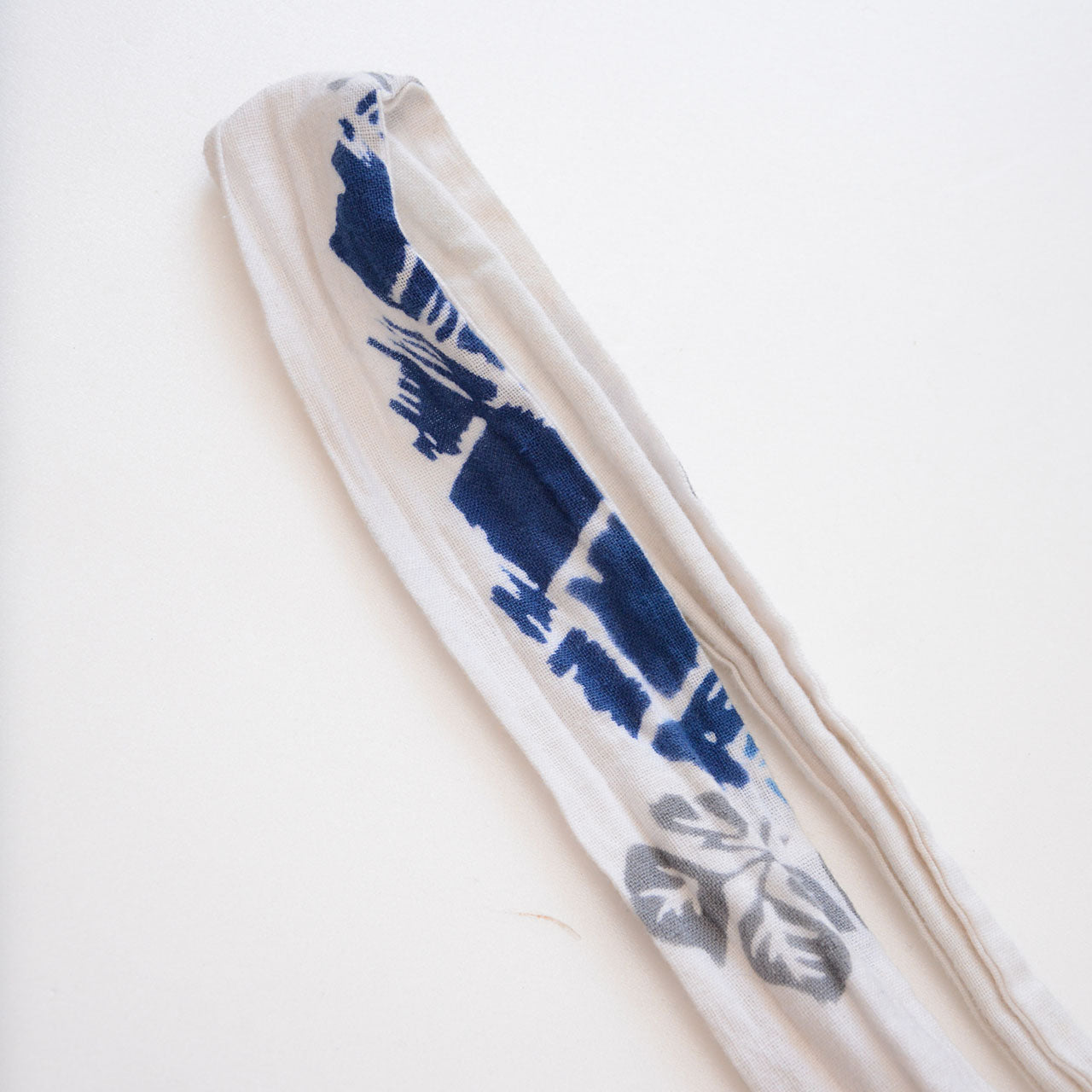 Retro Japanese textile scarf necklace accessory