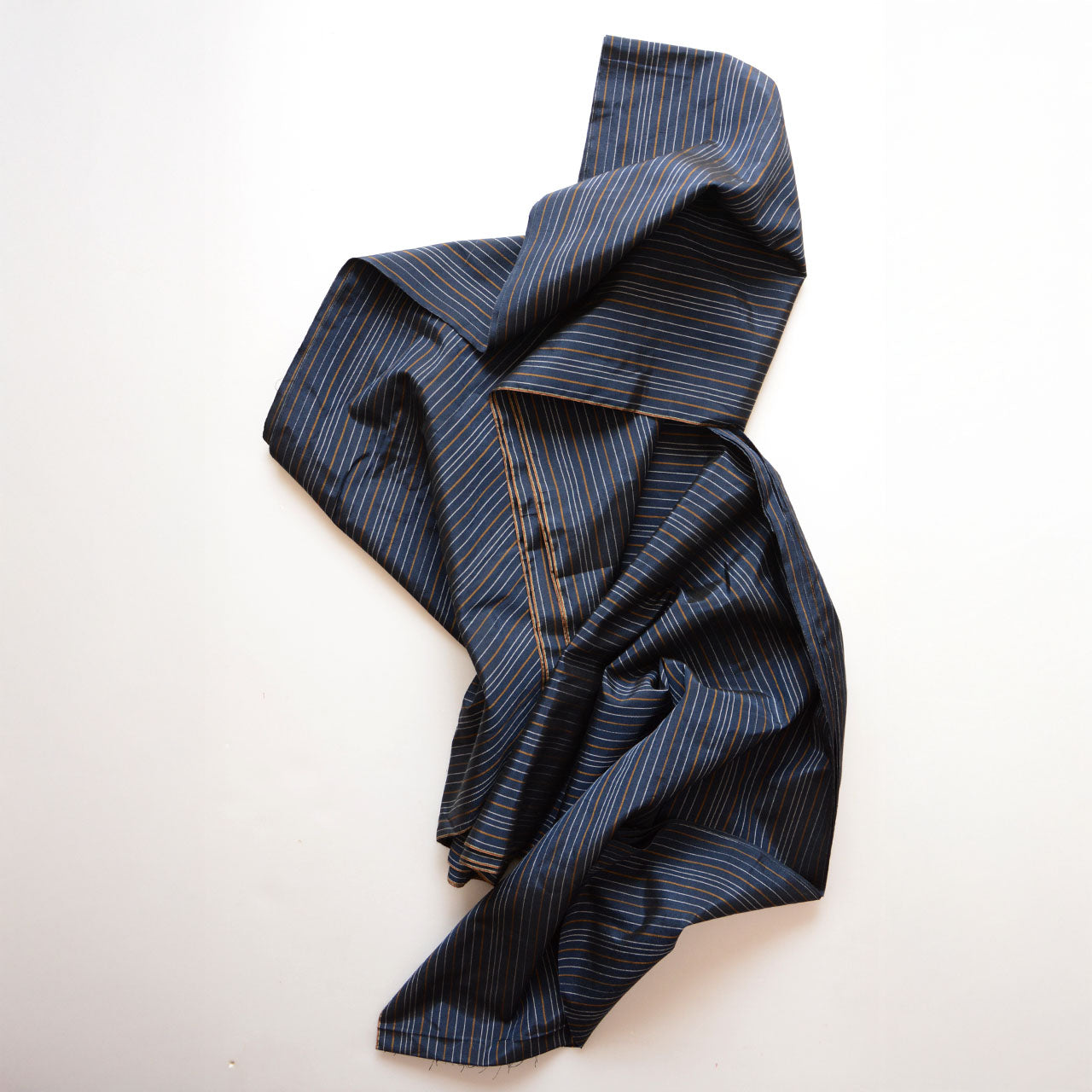 Unused vintage deadstock Japanese fabric with striped design