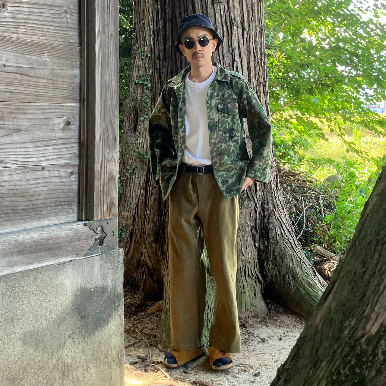 1990s Japanese army camouflage jacket vintage fashion