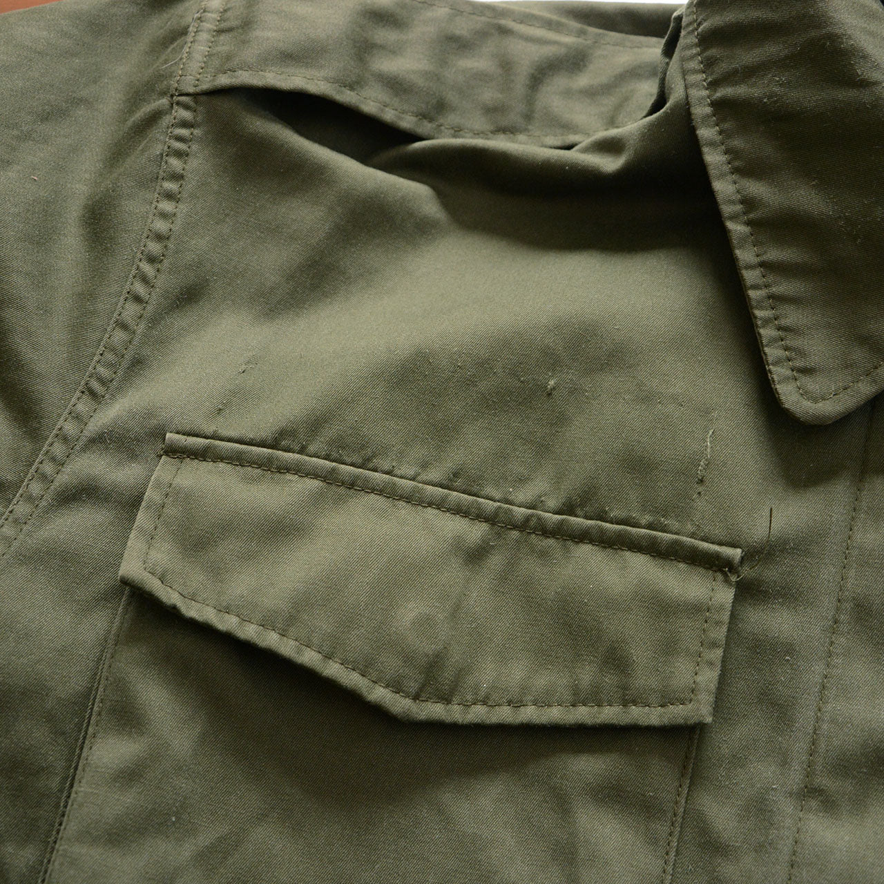 Sakura metal zipper on Japanese army field jacket