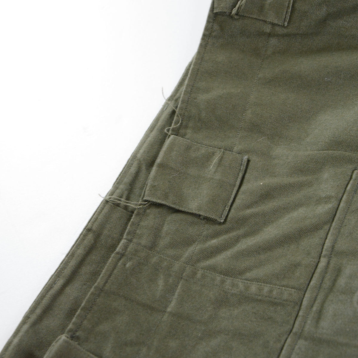 JGSDF Type 65 work trousers in olive drab with belt loop detail