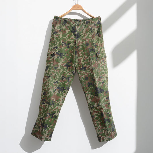 JGSDF Type 2 camouflage pants from 1990s–2000s, thick cotton blend, vintage military style