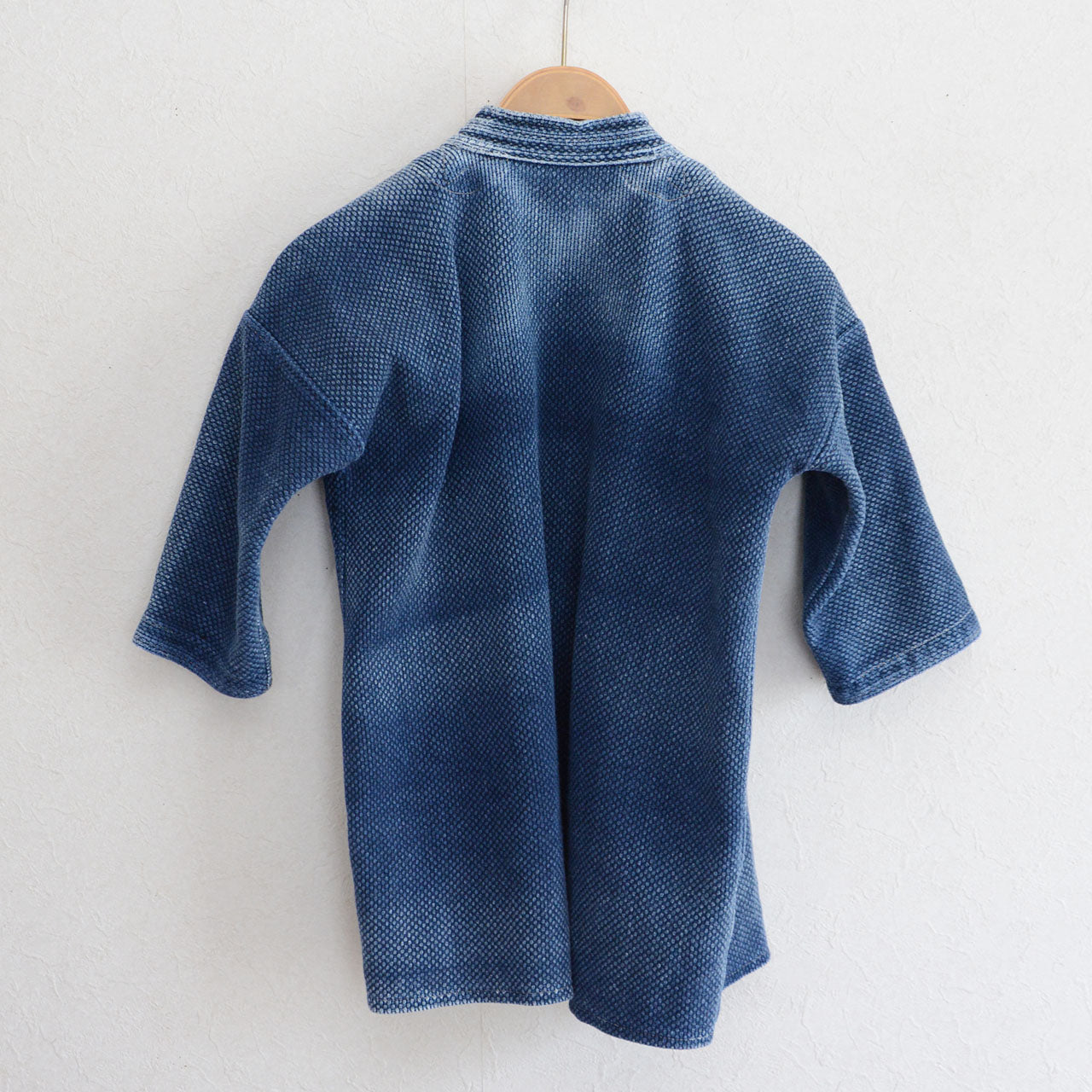Indigo-dyed kendo jacket showcasing traditional Japanese craftsmanship.