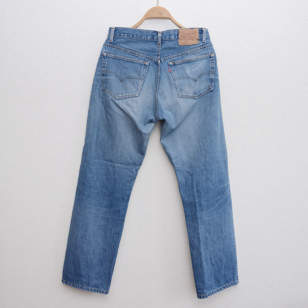 Vintage Levi's 501 jeans, indigo, single stitch inseam, USA made