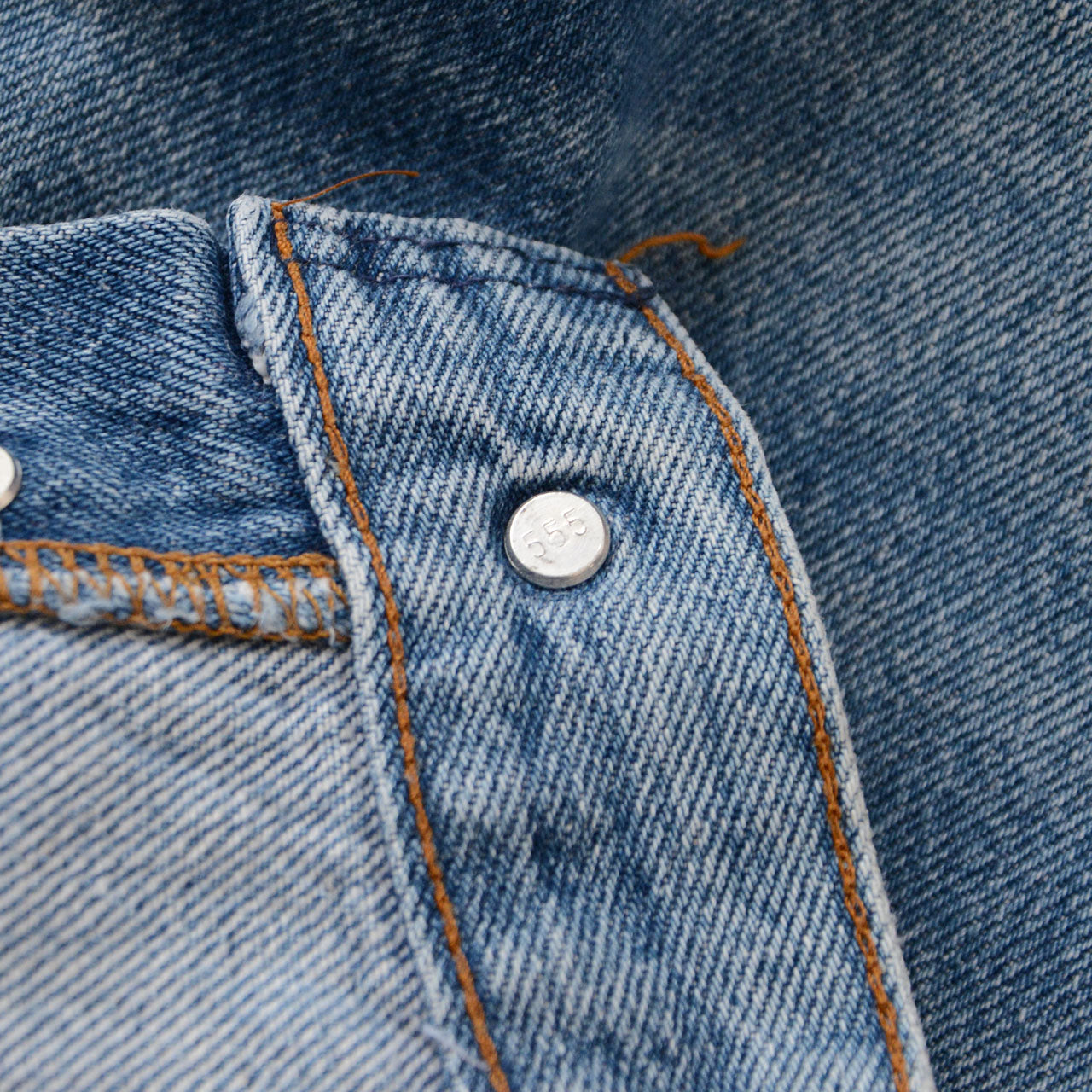 Levi's 501 vintage jeans, W32 L36 tagged, indigo cotton denim, 1980s USA