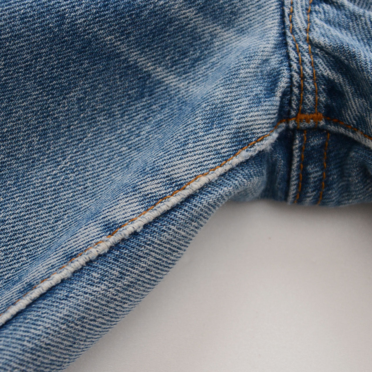 1980s Levi's 501, indigo denim, Valencia Street factory, single stitch inseam